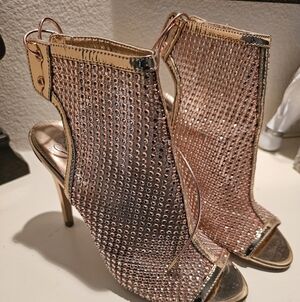 Open Heel Mesh Bootie